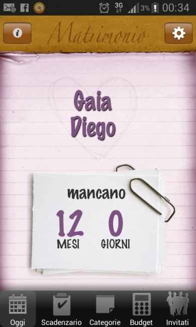 E finalmente il conto alla rovescia! ! -1 anno esatto!!anno  - 1