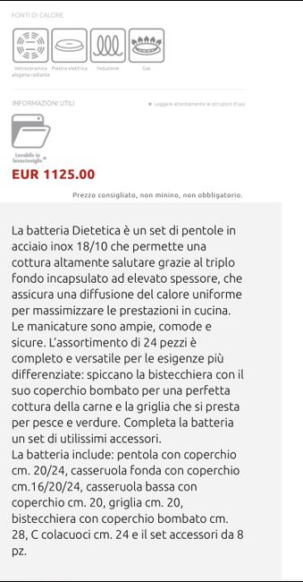 Batteria di pentole acciaio inox 2