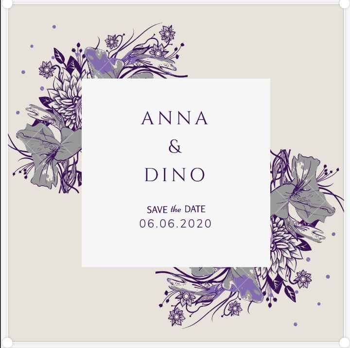 Mi mostrate i vostri save the Date? - 1