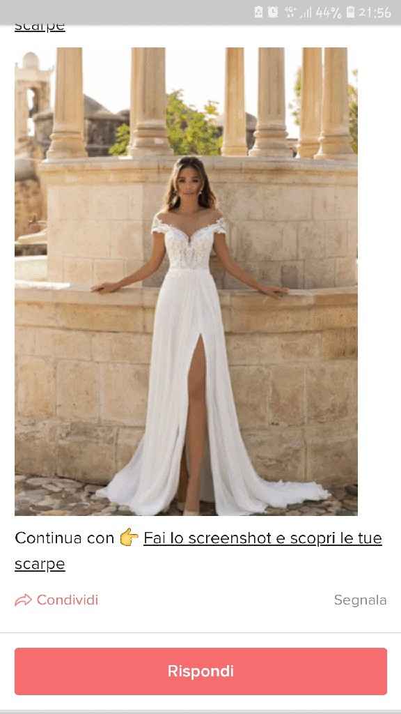 Fai lo screenshot e scopri il tuo abito da sposa - 1