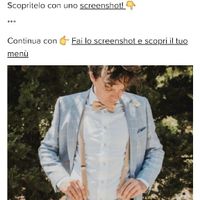 Fai lo screenshot e scopri il vestito dello sposo - 1