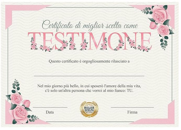 Come coinvolgere testimone e damigella d'onore? 11