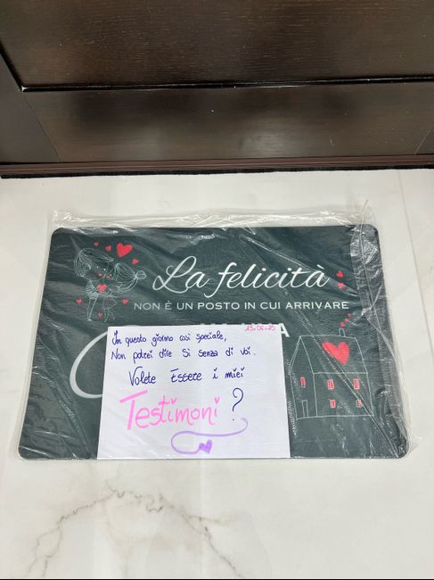 Volete essere i miei testimoni ? 🥰 1