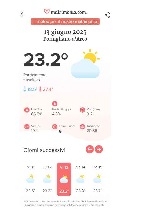 Vorresti sapere che tempo farà al tuo matrimonio?⛅ Scoprilo qui👇 - 1