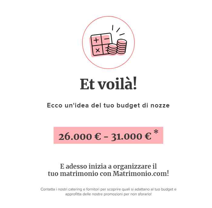 Scopri la calcolatrice di budget del tuo matrimonio QUI 👇 - 1