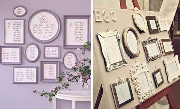 idee originali per tableau de mariage