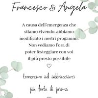 Frase Simpatica e carina per comunicare il rinvio delle nozze - 1