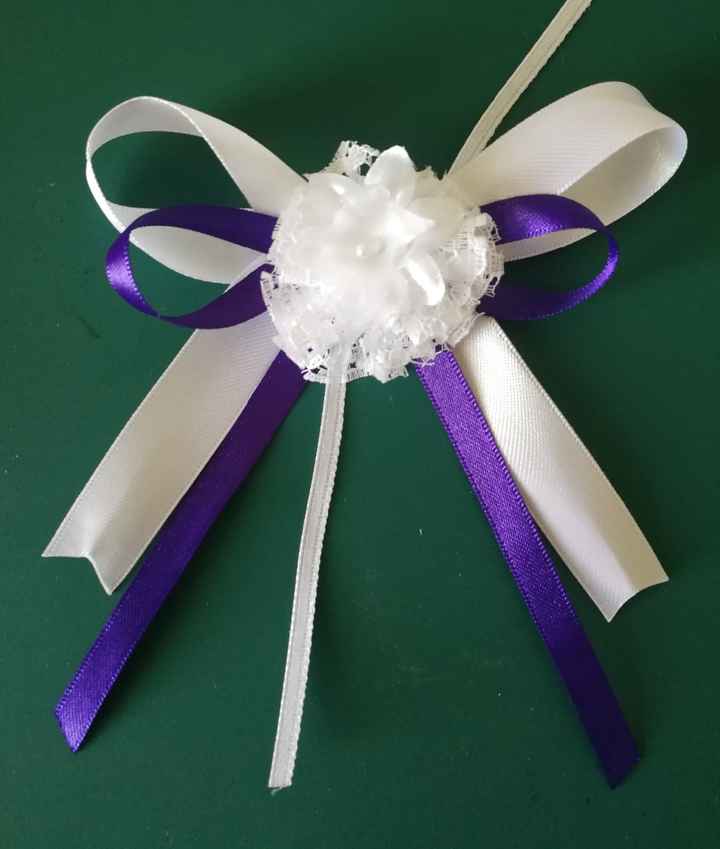 Fiocco esterno bomboniera da agganciare ai nastri che chiuderanno la scatola