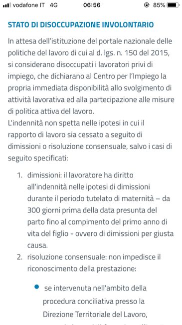 Licenziarsi in maternità - naspi 1