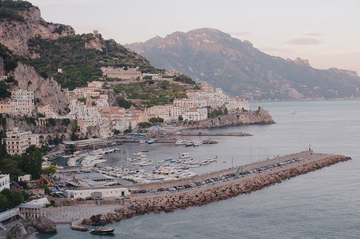Panorama dalla terrazza dell'Hotel Miramalfi