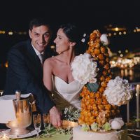 Il taglio della torta e l'assaggio dei bigne'!1