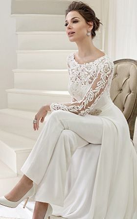 abito da sposa a pantalone - 9