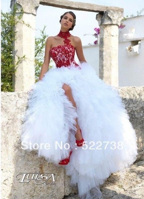 Abito da sposa in rosso - 7