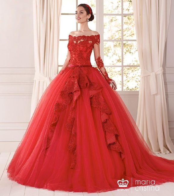 Abito da sposa in rosso - 10