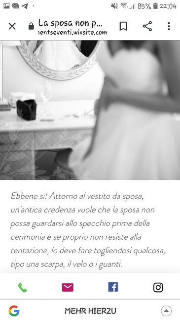 guardarsi allo specchio con l'abito da sposa il giorno delle nozze porta male? - 2