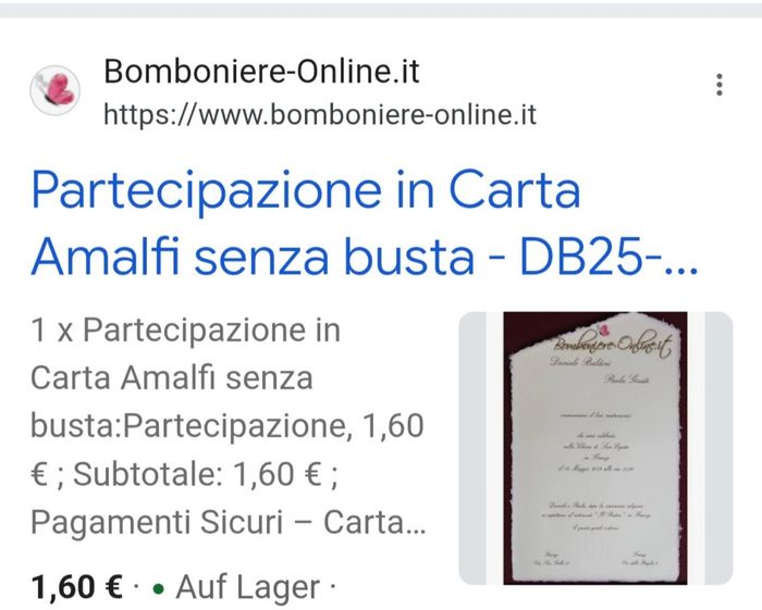 Partecipazioni in carta Amalfi 3