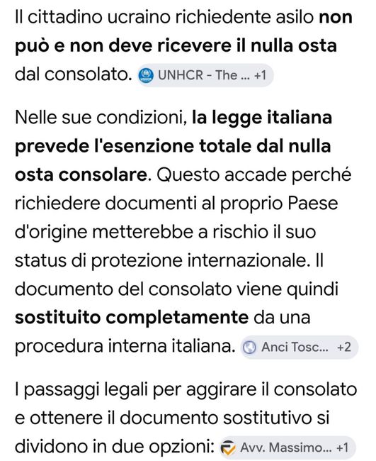 Richiesta nulla osta presso il consolato ucraino 1