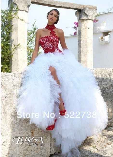 Abito da sposa in rosso - 7