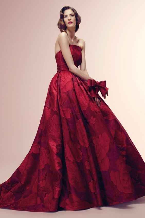 Abito da sposa in rosso - 9