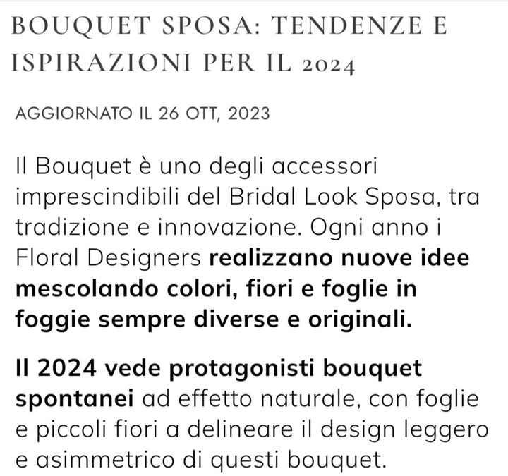 Bouquet Sposa 2024 - Organizzazione matrimonio - Forum Matrimonio.com