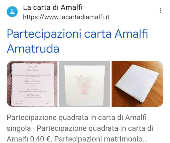 Partecipazioni in carta Amalfi - 2