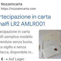 Partecipazioni in carta Amalfi - 1