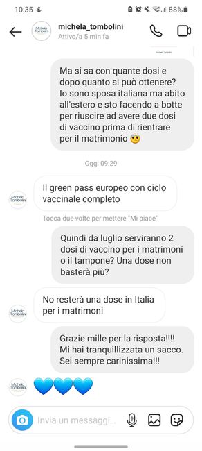Green pass europeo e sposi dall'estero 1