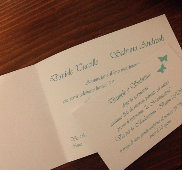 Partecipazioni tema farfalle - 2