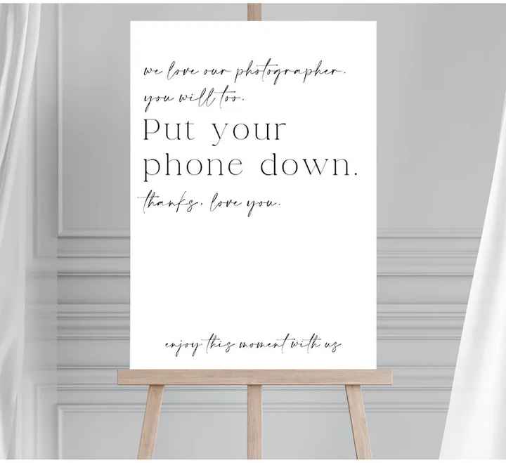 Modo carino per bandire i cellulari alla cerimonia - 2