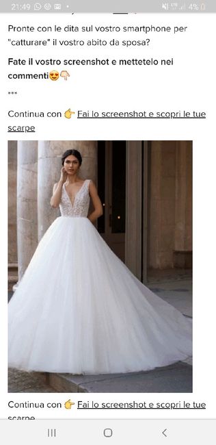 Fai lo screenshot e scopri il tuo abito da sposa 27