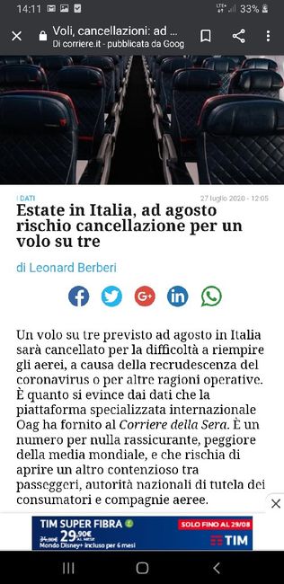 Paura cancellazione voli 1