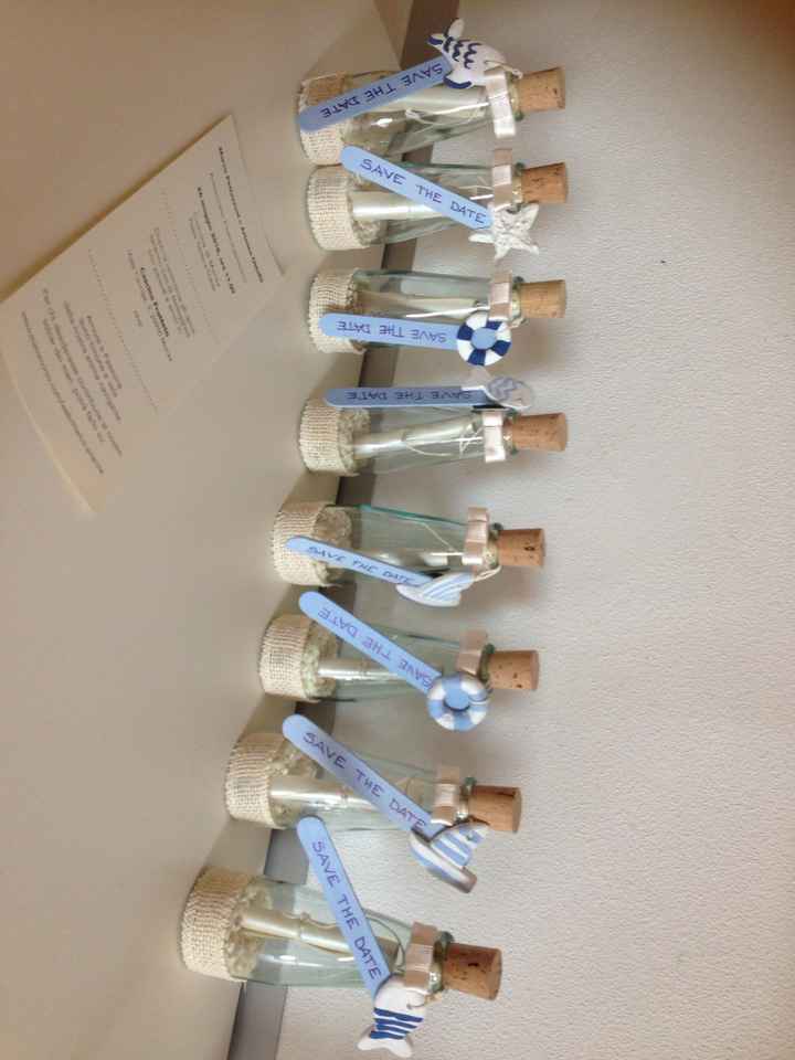  Inviti fatti in casa "message in a bottle" - 1