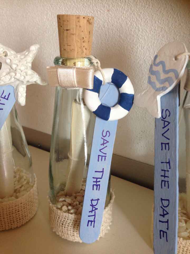  Inviti fatti in casa "message in a bottle" - 4