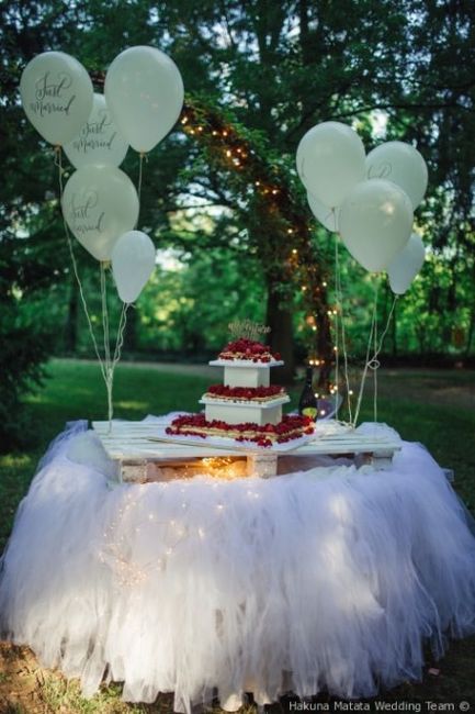 Come sarà allestito il tavolo della torta? 3