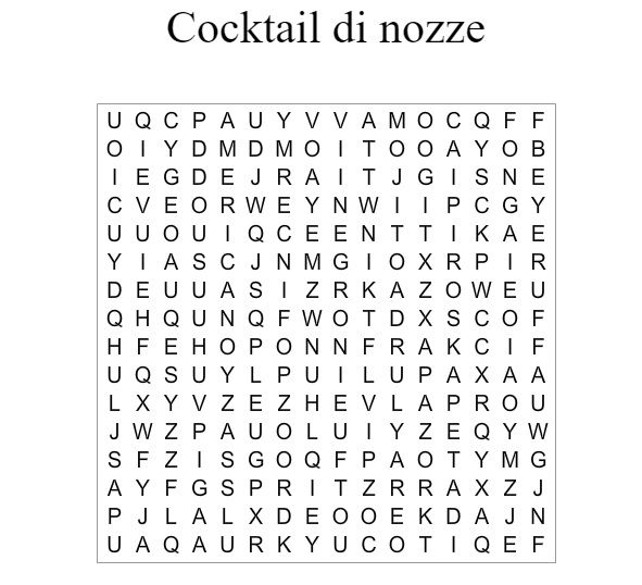 Cocktail di nozze 1