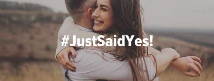 Ecco il vincitore del concorso #JustSaidYes e partecipa a quello di gennaio 1