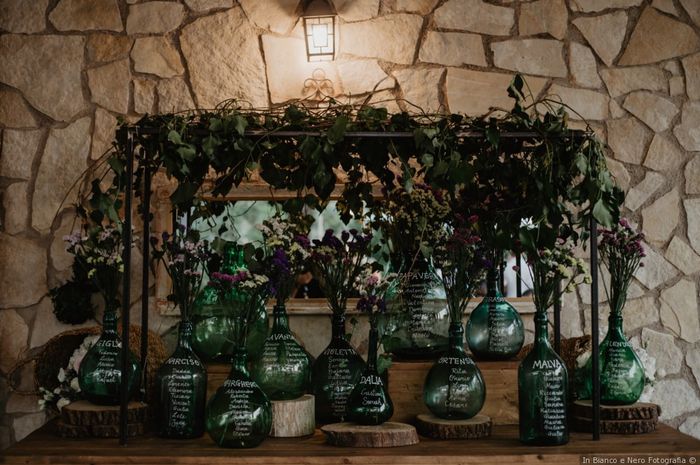 Tableau de mariage a tema fiori 1