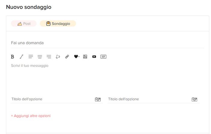 NEW: ecco come aprire il tuo post sondaggio 📊 1