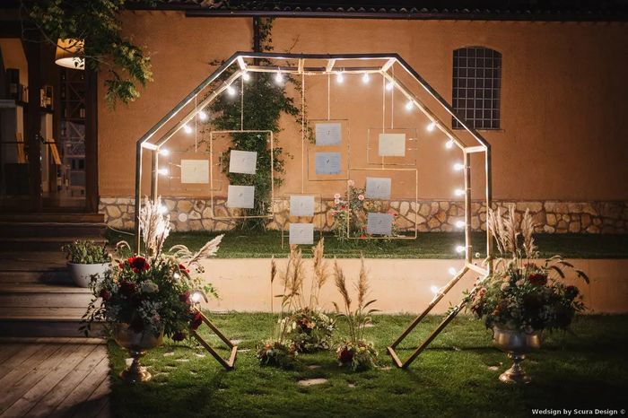 10 decorazioni luminose per creare un'atmosfera romantica alle nozze 8