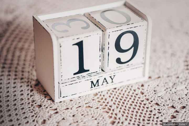 Vi sposerete nella prima o nella seconda quindicina del mese? - 1