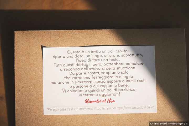 Come avete comunicato il cambio data? - 1