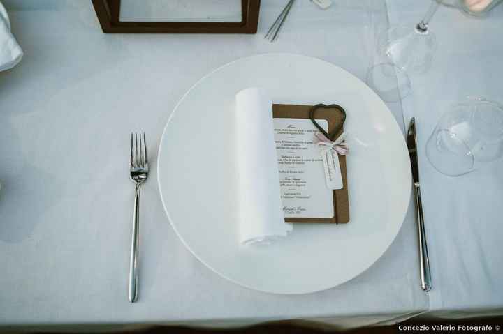 10 combinazioni possibili per presentare il menù di nozze - 7