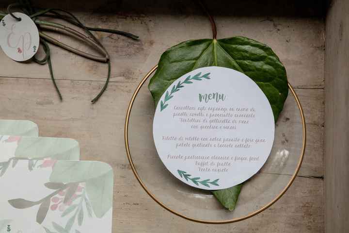 10 combinazioni possibili per presentare il menù di nozze - 10