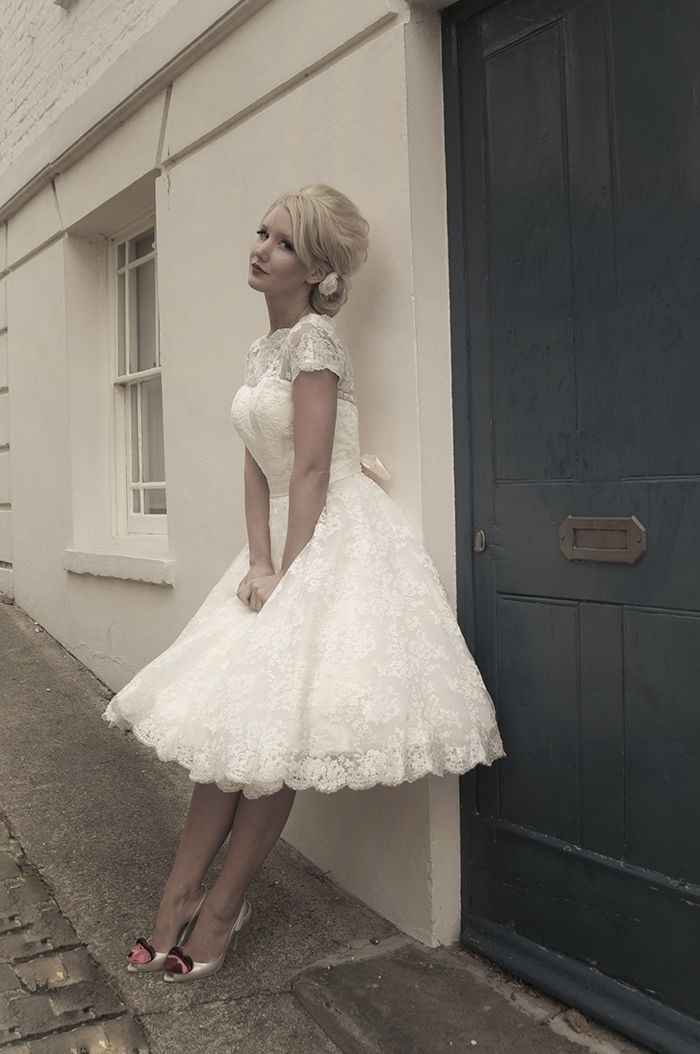 abito sposa corto vintage anni 50