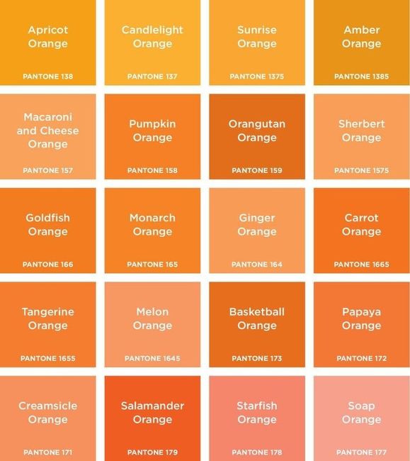 Pantone arancione