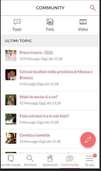 Topic, foto e Video