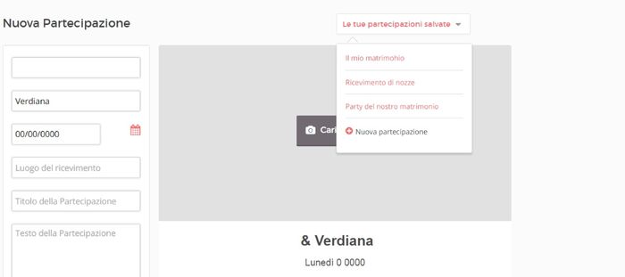 Partecipazione di nozze