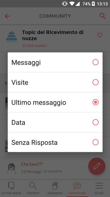 Come filtrare i gruppi