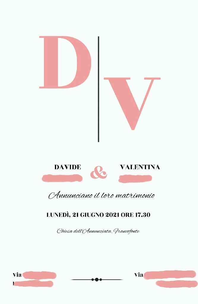 Partecipazioni fai da me - 1