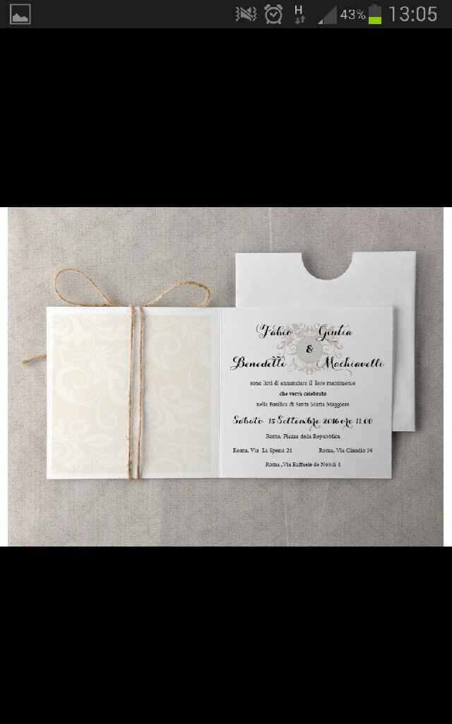 Che ne pensate? partecipazioni. . - 12